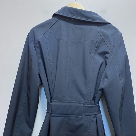 Sebby Collection Navy Blue Raincoat Size XL Outdoor Classic Trench Coat - Picture 10 of 11